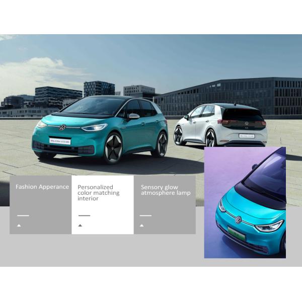 5 Seats Volkswagen ID 3 SUV VW Electric Vehicles 450KM Mileage