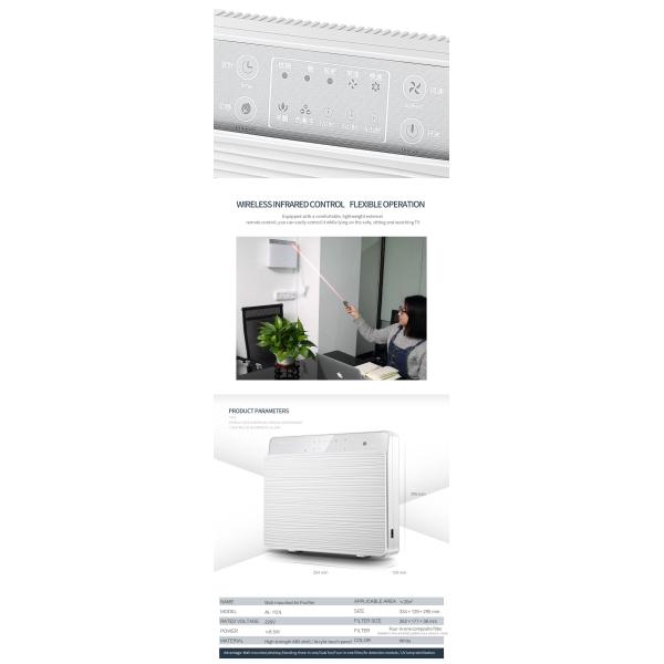 Стерилизация плазмы иона очистителя 400m3/h воздуха OEM установленная стеной серебряная