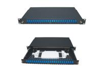 Fibre de noyau d'ODF 24 glissant le type boîte de fibre optique d'arrêt pour le bâti de support