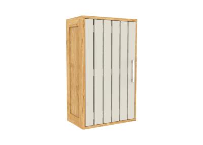 MDF 10KG Height 50cm Stripes Door Metal Handle Small Bathroom Wall Cabinet
