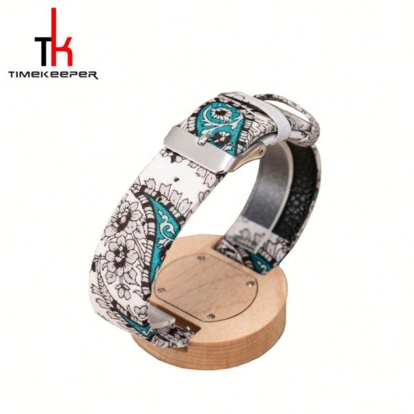 Maple Modern Wood Watches Leather Strap Pure Handmade For Man Woman