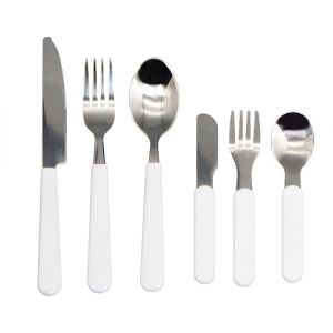 Sublimation Stainless Steel Cutlery Set Fork Spoon Knife For Adult And Kids