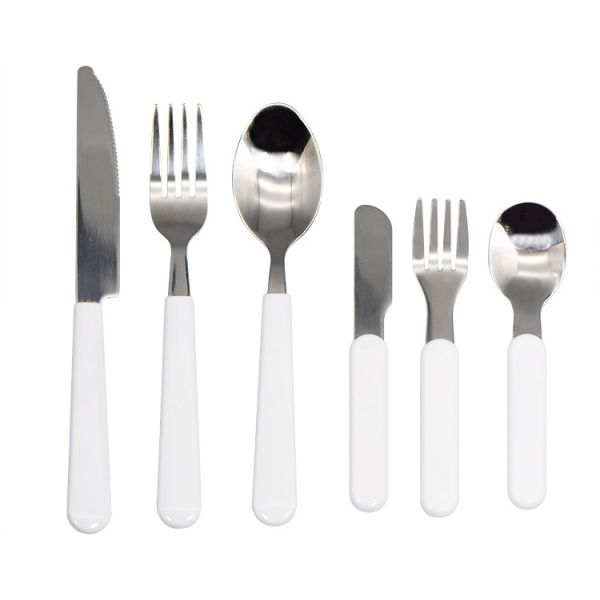 Sublimation Stainless Steel Cutlery Set Fork Spoon Knife For Adult And Kids