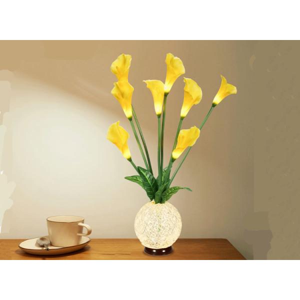 Calla lily vase light hotel small night light indoor living room bedroom simulation flower LED decoration light