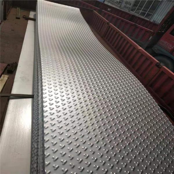3.0mm Inox 304 Stainless Steel Flat Checkered Sheet  Floor Plate With Willow Leaf Pattern