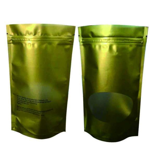 Stand up zip kraft paper food bag , food vacuum bag rolls , food bag rope