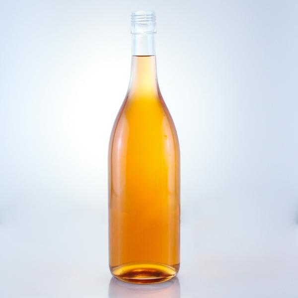 Glass Base Material 12 oz High Flint Beverage Water Beer Glass Bottle With Aluminum Cap