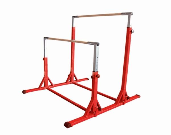 Customized Logo Availabled Ash Wood Steel Children Parallel Bars for Indoor Training