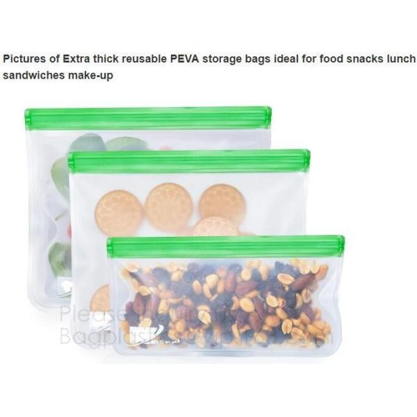 Reusable BPA Free Food Grade Preservation Storage Silicone Food Fresh Bag