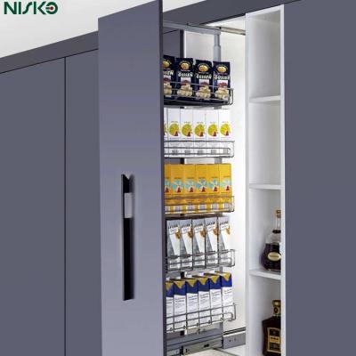 Unidad de despensa alta suave y deslizante Cestas de gabinete de cocina 5 niveles
