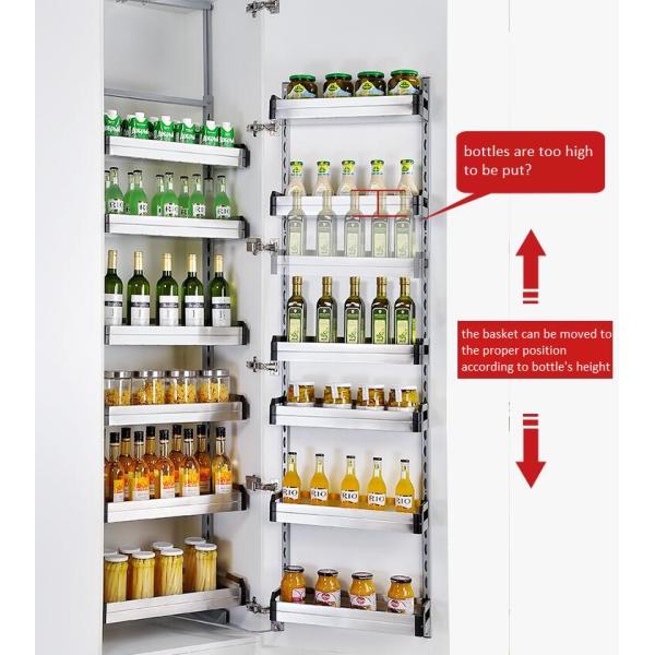 Large Magic Corner Stainless Steel Kitchen Basket Kitchen Rack Linkage 4 - 6 Layers