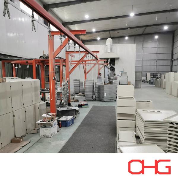 Overhead Conveyor System Powder Coating Line for Customized Sheet Metal Parts