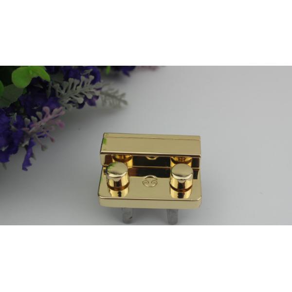 Handbag hardware suppliers wholesale light gold metal push lock