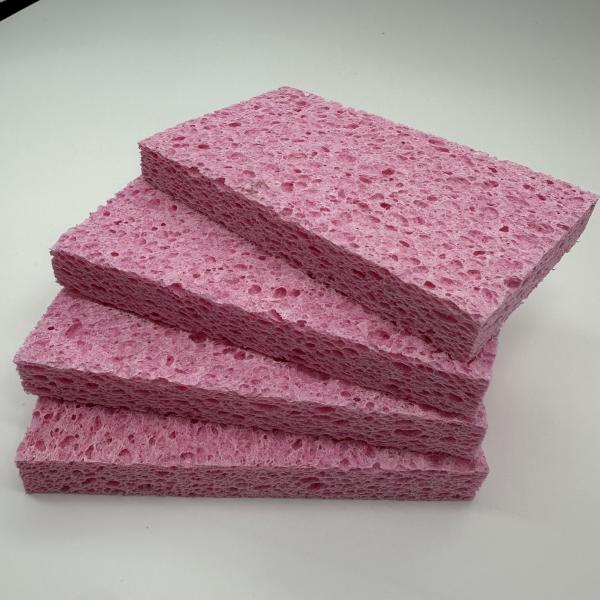 Natural Wood Pulp Dish Sponge - Non-Stick Oil Scrubber