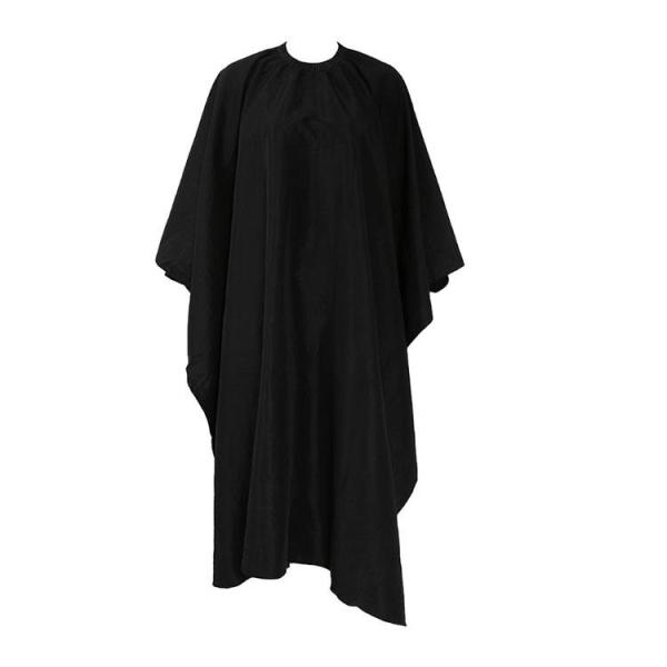 Barber Cape Large Size With Adjustable Snap Closure Waterproof Hair Cutting Salon Cape For Men, Women And Kids Black