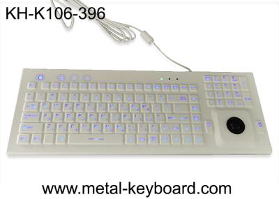 FN Numeric 104 Keys Silicone Rubber Keyboard Resin Trackball Panel Mount Keyboard