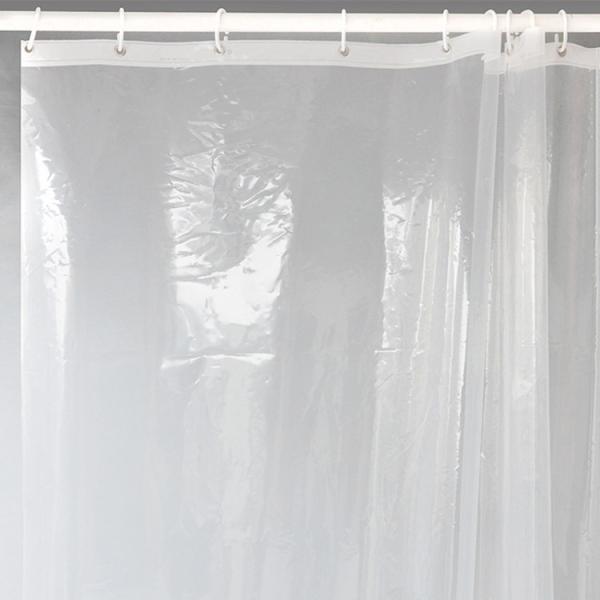 Odorless Clear Plastic Shower Curtain Machine Washable With Highly Compatible Design