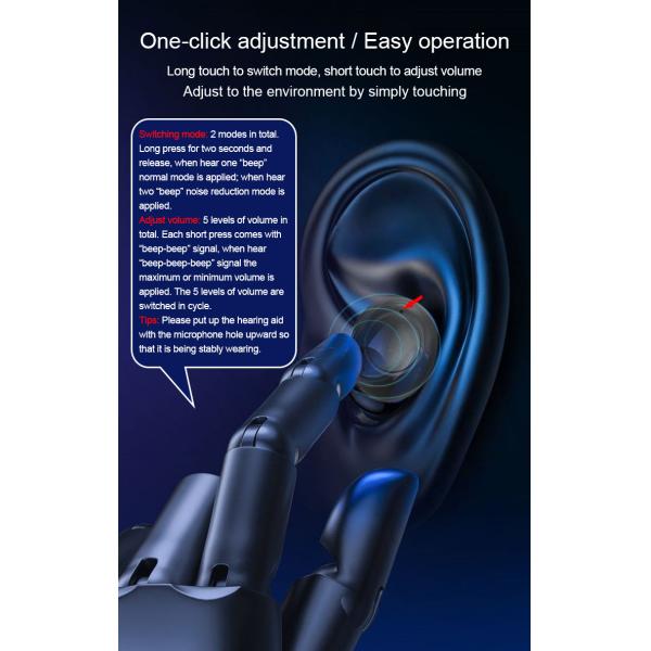 Latest Mini Sale Buy Cheap Price Analog Ear Unseen Invisible Amplifier Deaf Earphone Rechargeable Amazon Hearing Aid Case Black