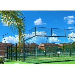 Custom Design Galvanized Metal Mesh Padel Court Fencing 10Mx20M
