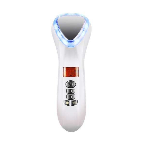 8600rpm Shrink Pores LED Therapy Hammer Multifunction Hot And Cold Face Massager