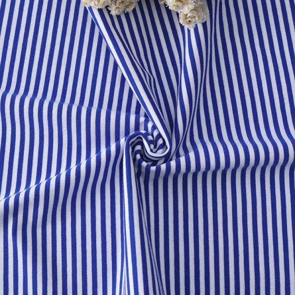 Ткань из полосатой хлопчатобумажной футболки, пряжа, окрашенная, материалы для поглощения влаги 170 гм 40 С