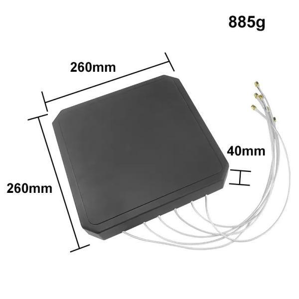 Sistema anti-drone Painel à prova d'água Antenna 6 Banda 26CM 17dBi MIMO 260x260x40mm