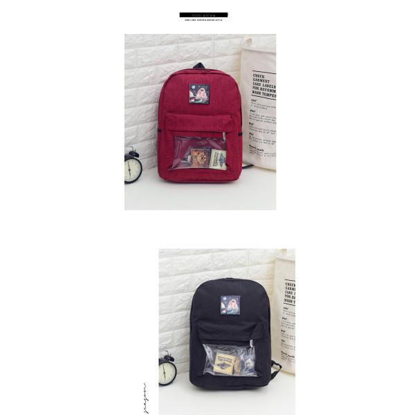 A variety of color Canvas Backpack Students Backpack