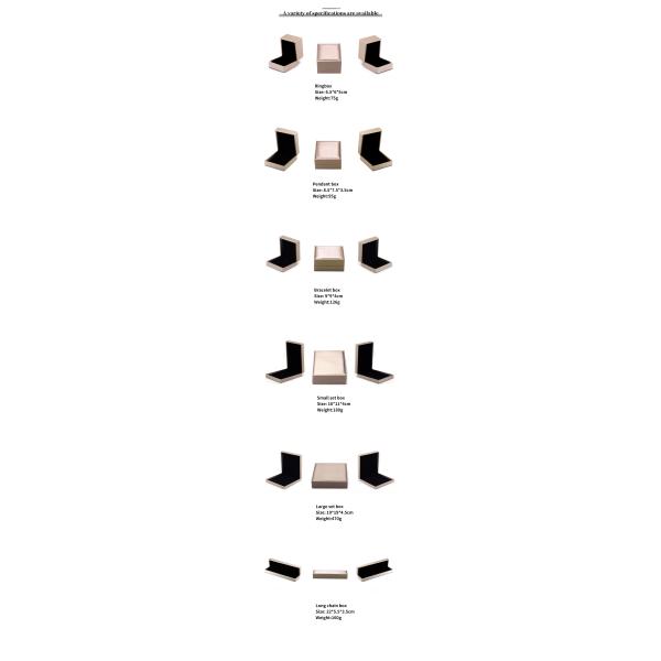 Square Grain Faux Leather Jewelry Box , Elegant Brushed Jewelry Packaging Box OEM