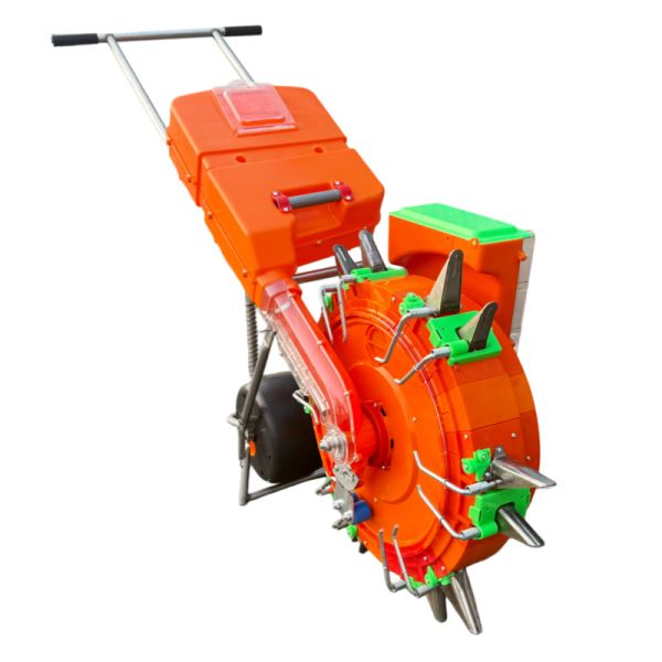 Vegetables Hand Push Seeder With Fertilizer Applicator 12 Nozzle Adjustable