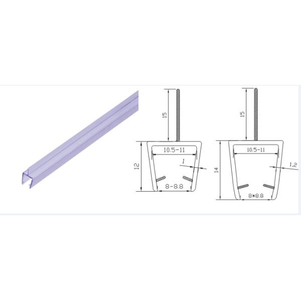Современный дизайн в стиле отеля без рамы дверь душа Нижняя пломба для создания барьера для воды