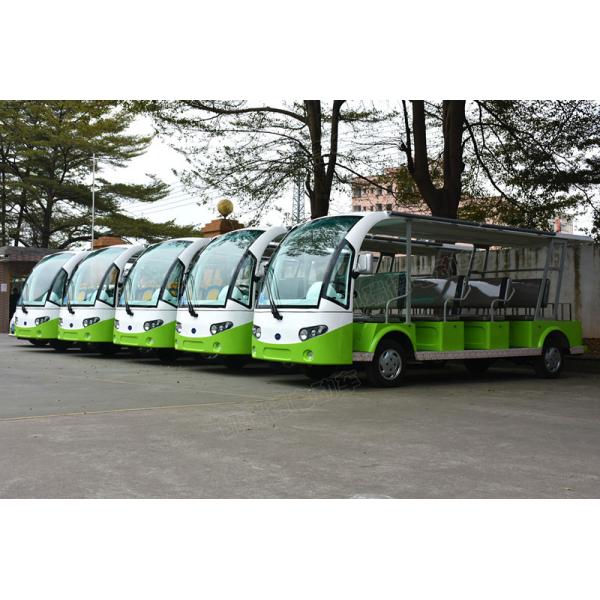 Long Range Sightseeing Car 72V AC System 15 Passenger Mini Bus 4 Wheel Electric Vehicle