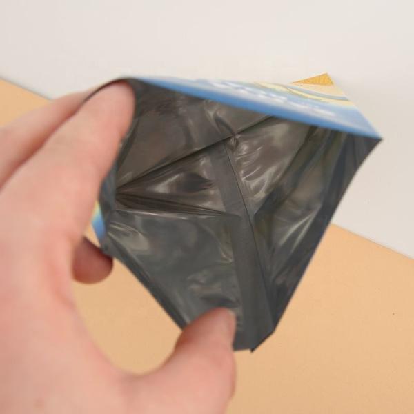 Digital Printing Customized Printed Plastic Aluminum Foil Bag Coffee Snack Three Side Sealed Bag Flat Pouch Back Sealed Bag