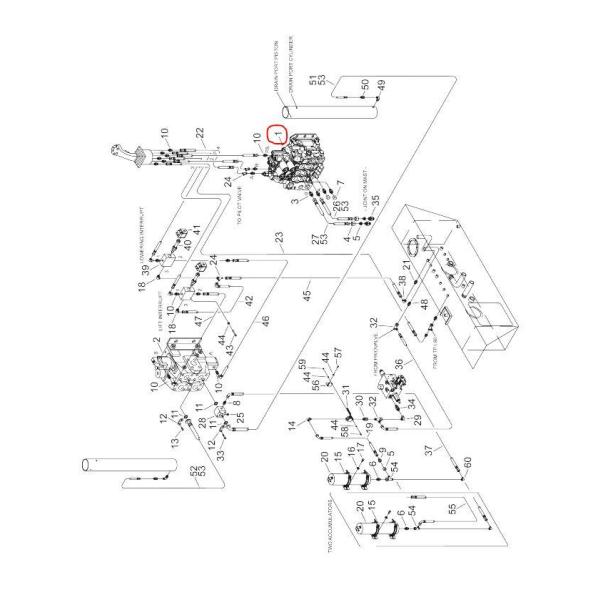 Black Konecranes Spare Parts , Hydraulic Fluid Parker Directional Valve