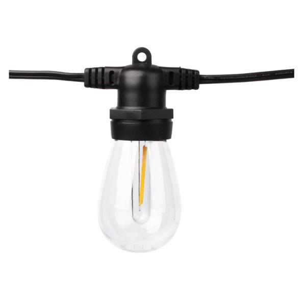 15M 48FT 15pcs S14 Outdoor Waterproof Lamp String Head Festival Decoration Outdoor Waterproof Lamp String