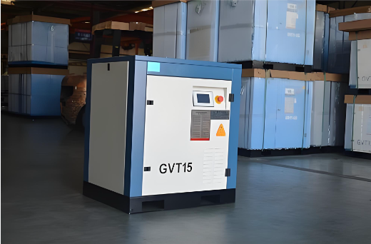 Screw air compressor with high volumetric efficiency