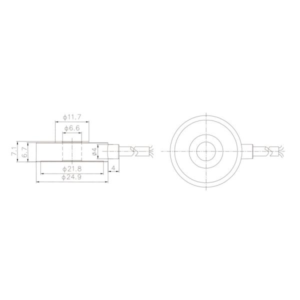 Through Hole Donut Load Cell 100N 50N 200N 500N 1000N Ring Type