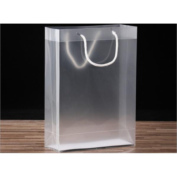 Pp handbags custom transparent clothing plastic bags pvc advertising cosmetics jewelry bag custom