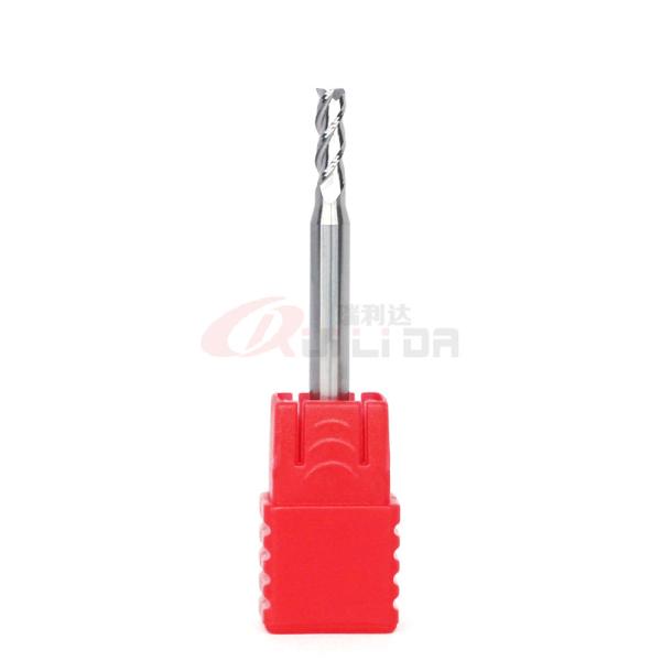 Cortador do moinho de extremidade do poder de Alu 3mm carboneto de 0,118 3 flautas horizontalmente