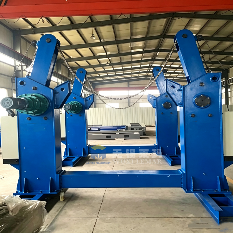 20 Ton Steel Structure H Beam Tilter Machine Heavy Duty Beam Turning Rotator