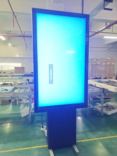 65 inch High Brightness Weatherproof Outdoor Drive Thru Menu Board with floorstanding base