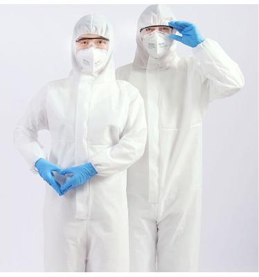 Personal Waterproof Disposable Overalls Hospital White Breathable Lightweight