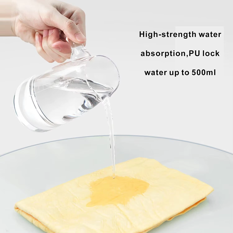 Eco Friendly 66x43cm PVA Drying Towel Fast Drying OEM Plain Bottle Packaging Kitchen Car Cleaning