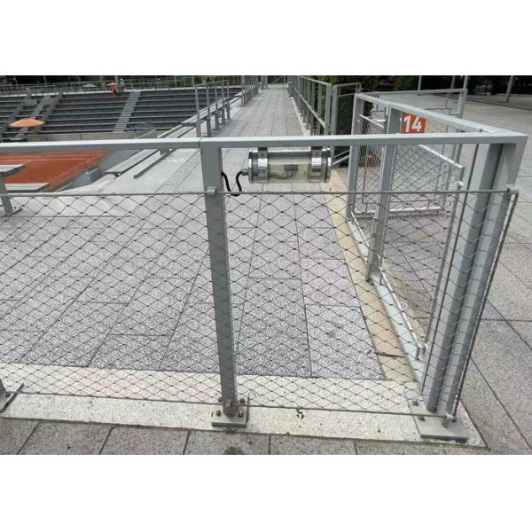 フレームが付いているSs 304のフェルール ケーブルの網は境界壁のための反錆をカスタマイズした