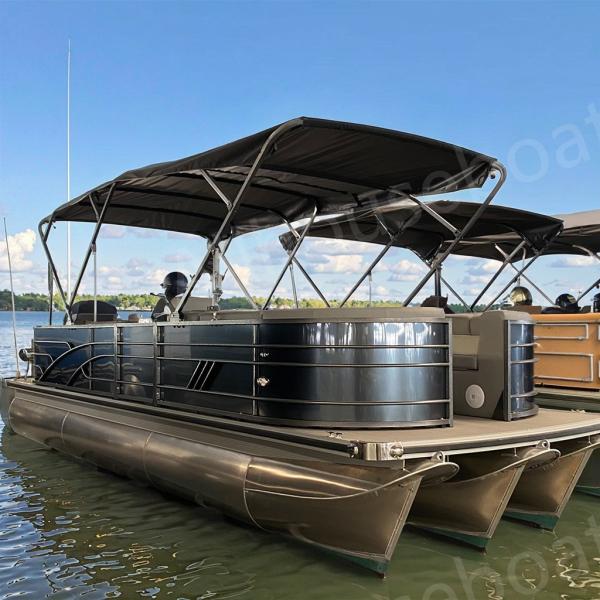 2.3m Largeur LED phares de navigation Pontoon bateau avec des lumières LED