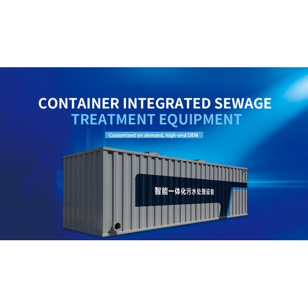 Easily Transportable And Relocatable PLC Controlled Containerized Sewage Treatment Plant with Activated Sludge Process