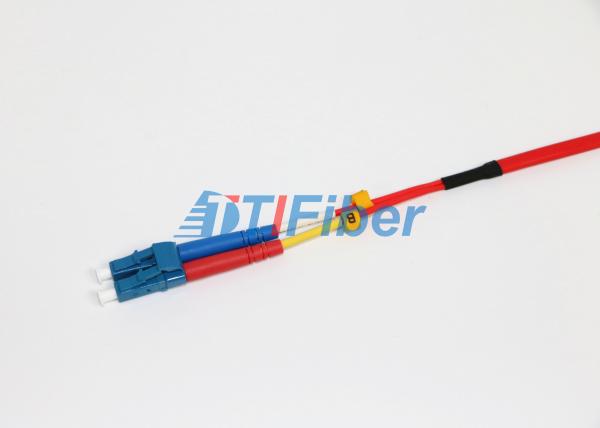 LC Singlemode Optical Fiber Patch Cord Duplex Ribbon Cable For LAN Network