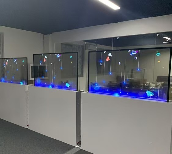 Customizable Flexible Transparent LED Display Screen 1600+ Nits Brightness, IP65 Waterproof Wholesale Outdoor Advertising Solutions p3-p5 High-definition Dispaly . DIY