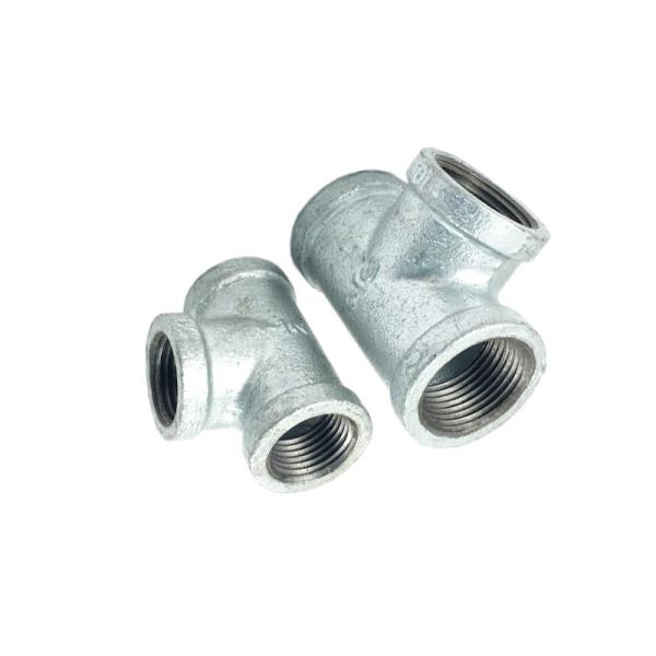 3/4 Inch Plumbing Union Fitting GI Equal Tee Beaded Type