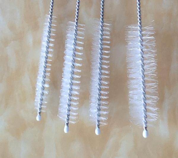 Garrafa de nylon pequena Multifunction Straw Cleaning Brush de aço inoxidável do tubo de ensaio de 10 PCes