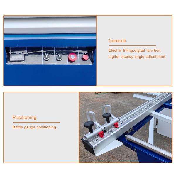High Accuracy Sliding Table Panel Saw For Woodworking Furniture MJ3200 3250*3150*900mm Size